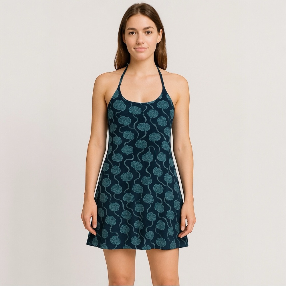 Patagonia Blue Patterned Mini Dress